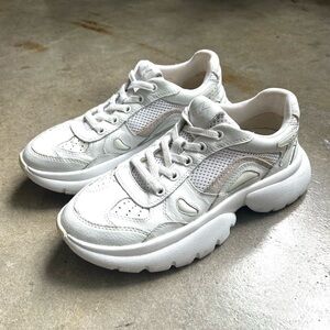 Maje Leather Low Top Sneakers